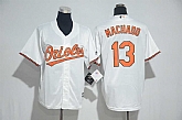 Baltimore Orioles #13 Manny Machado White New Cool Base Stitched Jersey,baseball caps,new era cap wholesale,wholesale hats